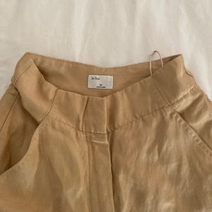 Aritzia camel wide leg pant